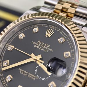 Đồng hồ Rolex Datejust 41 126333 Black Dial Demi Gold - Hình ảnh 12