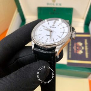 Đồng hồ Rolex Cellini Platinum M50509-0017 White Dial Replica - Ảnh 6