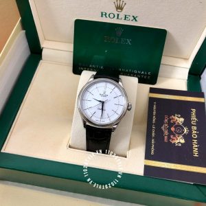 Đồng hồ Rolex Cellini Platinum M50509-0017 White Dial Replica - Ảnh 8