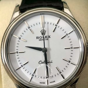 Đồng hồ Rolex Cellini Platinum M50509-0017 White Dial Replica - Ảnh 16