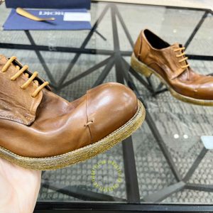 Giày tây hàng hiệu Dior nam màu nâu da mềm cao cấp - Ảnh 6