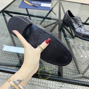 Giày tây hàng hiệu Dior nam màu ghi da mềm cao cấp - Ảnh 9