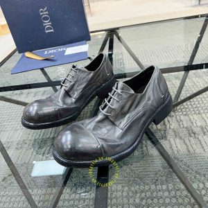 Giày tây hàng hiệu Dior nam màu ghi da mềm cao cấp - Ảnh 3
