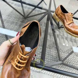 Giày tây hàng hiệu Dior nam màu nâu da mềm cao cấp - Ảnh 7