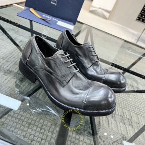Giày tây hàng hiệu Dior nam màu ghi da mềm cao cấp - Ảnh 2