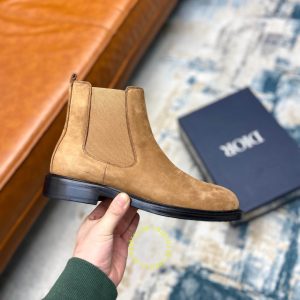Giày hàng hiệu Dior Chelsea Boot da lộn màu nâu giá tốt - Ảnh 8