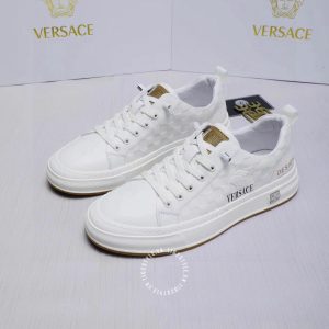 Giày nam Versace thể thao màu trắng họa tiết cao cấp - Ảnh 3