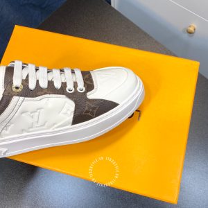 Giày nam Louis Vuitton sneaker màu trắng phối nâu cao cấp - Ảnh 7