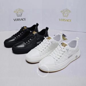 Giày nam Versace thể thao màu trắng họa tiết cao cấp - Ảnh 9