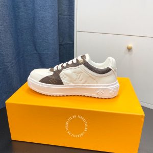 Giày nam Louis Vuitton sneaker màu trắng phối nâu cao cấp - Ảnh 6