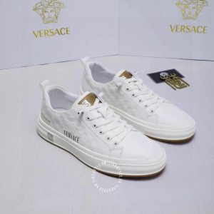 Giày nam Versace thể thao màu trắng họa tiết cao cấp - Ảnh 2