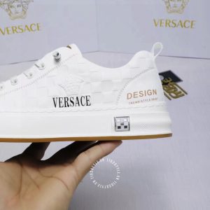 Giày nam Versace thể thao màu trắng họa tiết cao cấp - Ảnh 7