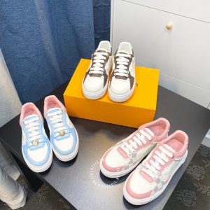 Giày nam Louis Vuitton sneaker màu trắng phối nâu cao cấp - Ảnh 9
