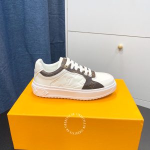 Giày nam Louis Vuitton sneaker màu trắng phối nâu cao cấp - Ảnh 5