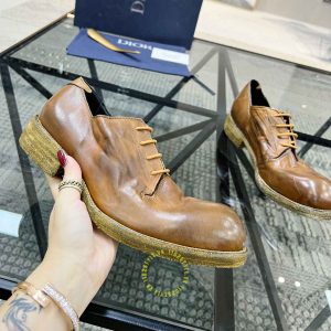 Giày da cao cấp Dior nam da mềm màu nâu giá tốt nhất - Ảnh 4
