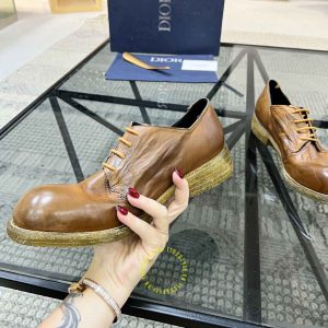 Giày da cao cấp Dior nam da mềm màu nâu giá tốt nhất - Ảnh 5