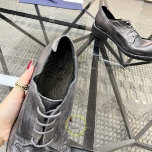 Giày da cao cấp Dior nam da mềm màu ghi giá tốt nhất - Ảnh 7