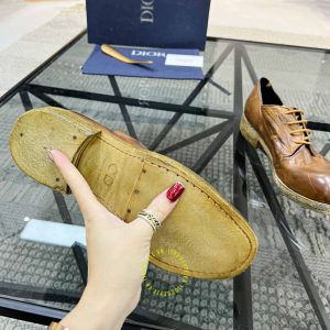 Giày da cao cấp Dior nam da mềm màu nâu giá tốt nhất - Ảnh 9