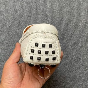 Giày lười Hermes nam màu trắng lót logo dập chữ siêu cấp - Ảnh 8