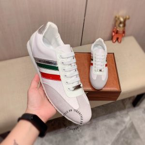 Giày sneaker D&G màu tím pastel phối da lộn hàng hiệu - Ảnh 4