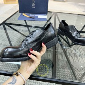 Giày da hàng hiệu Dior nam da mềm màu đen giá tốt nhất - Ảnh 5