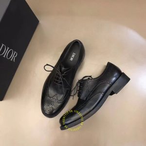 Giày da hàng hiệu Dior Brogue nam màu đen - Ảnh 2