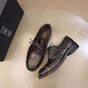 Giày da hàng hiệu Dior Brogue nam màu nâu - Ảnh 2