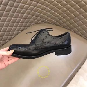 Giày da hàng hiệu Dior Brogue nam màu đen - Ảnh 7