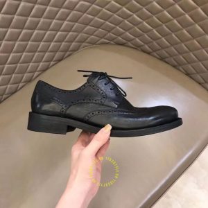 Giày da hàng hiệu Dior Brogue nam màu đen - Ảnh 8