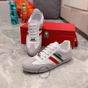 Giày sneaker D&G màu tím pastel phối da lộn hàng hiệu - Ảnh 2