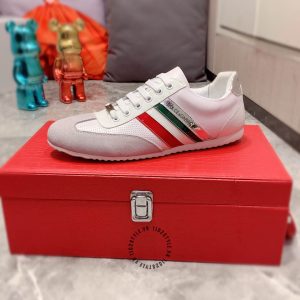 Giày sneaker D&G màu tím pastel phối da lộn hàng hiệu - Ảnh 9