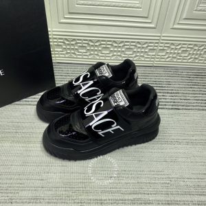 Giày nam Versace thể thao da xịn màu đen hàng hiệu cao cấp - Ảnh 3
