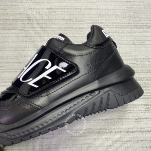 Giày nam Versace thể thao da xịn màu đen hàng hiệu cao cấp - Ảnh 6