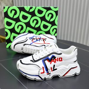 Giày da nam D&G màu trắng phối hoạ tiết nhiều màu cao cấp - Ảnh 5
