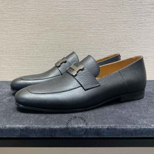 Giày Loafer Hermes nam phiên bản cao cấp hàng hiệu giá ưu đãi - Hình ảnh 3