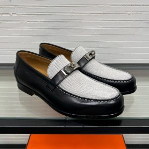 Giày Loafer Hermes nam logo bạc phiên bản cao cấp hàng hiệu - Ảnh 4