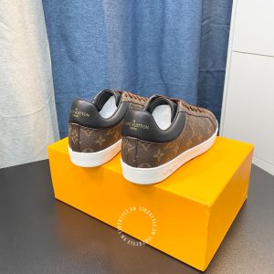 Giày da nam LV Sneakers thể thao màu nâu họa tiết cao cấp - Ảnh 7