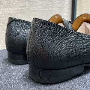 Giày Loafer Hermes nam da sần logo H hàng hiệu - Hình ảnh 8