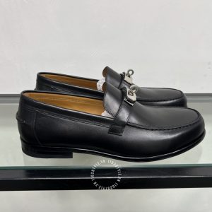 Giày Loafer Hermes nam màu đen da xịn giá ưu đãi - Hình ảnh 6