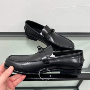 Giày Loafer Hermes nam da xịn logo đen cao cấp - Hình ảnh 6