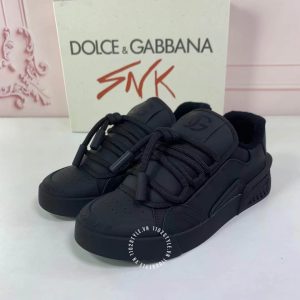 Giày Dolce & Gabbana da xịn màu đen dây buộc mới lạ - Ảnh 3