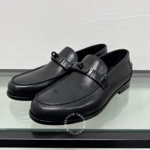 Giày Loafer Hermes nam da xịn logo đen cao cấp - Hình ảnh 3