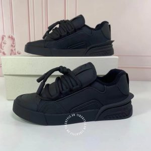 Giày Dolce & Gabbana da xịn màu đen dây buộc mới lạ - Ảnh 7
