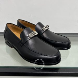 Giày Loafer Hermes nam màu đen da xịn giá ưu đãi - Hình ảnh 3