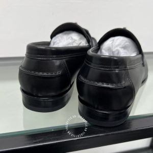 Giày Loafer Hermes nam da xịn logo đen cao cấp - Hình ảnh 8