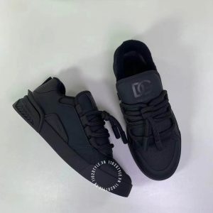 Giày Dolce & Gabbana da xịn màu đen dây buộc mới lạ - Ảnh 5