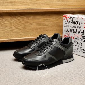 Giày sneaker D&G đen phối màu ghi cao cấp hàng hiệu - Ảnh 4
