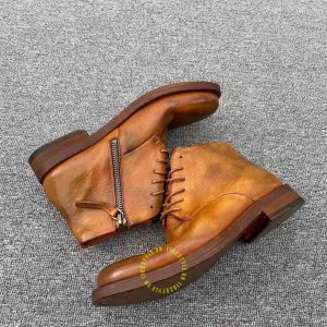 Giày Boot hàng hiệu Dior màu nâu da bò cao cấp nhất - Ảnh 5