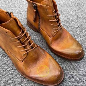 Giày Boot hàng hiệu Dior màu nâu da bò cao cấp nhất - Ảnh 4