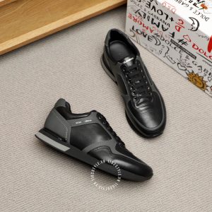 Giày sneaker D&G đen phối màu ghi cao cấp hàng hiệu - Ảnh 5